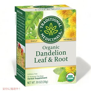 �y�ő�2,000�~�N�[�|��3/26��01:59�܂ŁzTraditional Medicinals Dandelion Leaf & Root Tea|�g���f�B�V���i�����f�B�V�i�� �_���f���C�I�����[�t&���[�g �e�B�[�o�b�O 16�� 28g