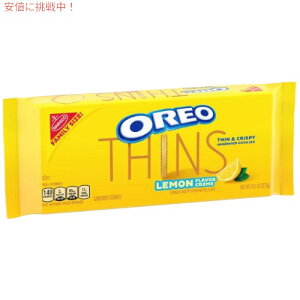 �y�ő�2000�~OFF 4/10��1:59�܂ŁzOreo Thins �I���I �V���Y Lemon Flavor Creme ���������N���[�� �t�@�~���[�T�C�Y 13.1oz/371g