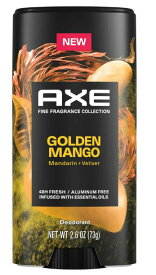 【最大2,000円クーポン5月16日01:59まで】AXE アクセ Fine Fragrance Collection アルミニウムフリー デオドラント Golden Mango ゴールデンマンゴー 2.6oz/73g
