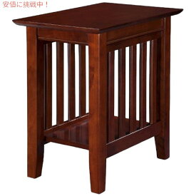 Atlantic Furniture Mission Chair Side Table, Walnut 141 アメリカーナがお届け!