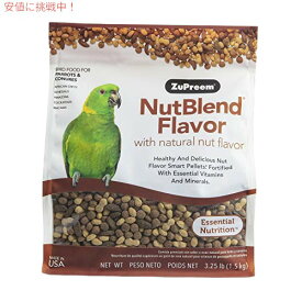 【最大2,000円クーポン6月11日1:59まで】ZuPreem NutBlend スマート ペレット オウムとインコ用バード フード