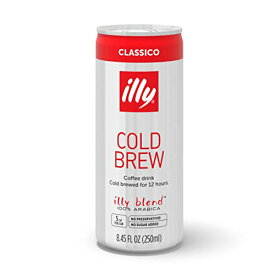 Illy Ready to Drink Coffee CLASSICO コールドブリュー、100%アラビカコーヒー　8.45オンス (12個パック)