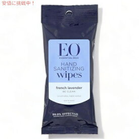 【最大2,000円クーポン6月11日1:59まで】EO Hand Sanitizing Wipes French Lavender 10 wipes×6パック/EO ハンドサニタイザーワイプ フレンチラベンダー10枚×6パック