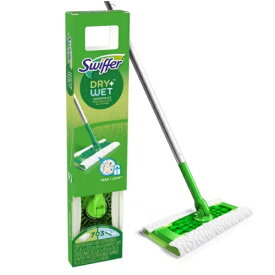 【最大2,000円クーポン6月11日1:59まで】Swiffer Sweeper Floor Mop Starter Kit スウィファー スウィーパー フロア モップ スターターキット (取り換えシート10枚付き）