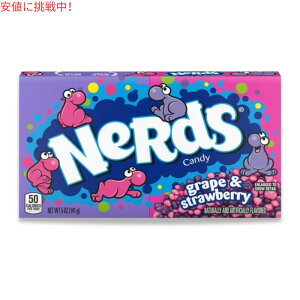 y󂠂EԂzNerds Candy Grape & Strawberry 5oz i[Y LfB O[vXgx[ 141gyܖ2026N7܂Łz