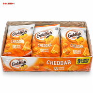 【訳あり・賞味期限・パッケージダメージ】Pepperidge Farm Goldfish Cheddar Snacks 1oz x 9pk ペパリッ…
