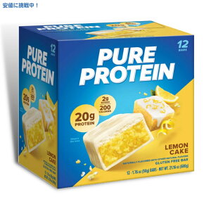 [12����] �s���A�v���e�C�� �o�[ �������P�[�L Pure Protein Bar Lemon Cake 12ct