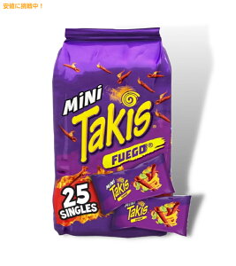 [25ܓ] ^LX geB[`bvX [tGS] 875g Takis Fuego Tortilla Chips 30.75oz 25ct