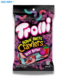 g[ T[uCgN[[Y x[x[ O~LfB[ 204g Trolli Sour Brite Crawlers Very Berry Chewable Candy 7.2oz