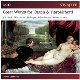 【輸入盤CD】 J.S. Bach/Gustav Leonhardt / Great Works For Organ & Harpsichord (Box) 【K2016/6/10発売】