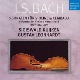 【国内盤CD】J.S.バッハ:ヴァイオリンとチェンバロのためのソナタ集(全曲) S.クイケン(VN)レオンハルト(HC)[2枚組]