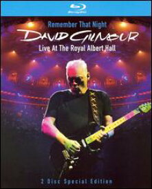 【輸入盤ブルーレイ】David Gilmour / Remember That Night - Live from Royal Albert Hall【2007/11/20】(デヴィッド・ギルモア)