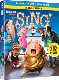 【輸入盤ブルーレイ】SING (2016) (2PC) (W/DVD) (アニメ)【B2017/3/21発売】