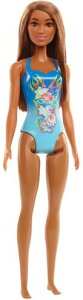 �y�V�i�zBARBIE BEACH DOLL BOUGH BEHIND ROSES BRUNETTE