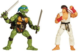 【フィギュアなど】PLAYMATES / TMNT VS STREET FIGHTER LEONARDO VS RYU 2PK AF (NET【F2022/11/30発売】