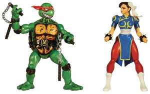 �y�V�i�zPLAYMATES / TMNT VS STREET FIGHTER MICHELANGELO VS CHUN-LI 2PK�yF2022/11/30�����z