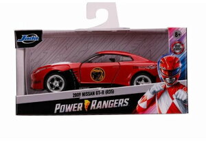 yVizJada Toys - 1:32 Hollywood Rides - Power Rangers - 2009 Nissan Gt-R (R35) Red Ranger ThemeyF2024/07/31z