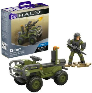 yVizMEGA BLOKS HALO / MEGA BRANDS HALO FLEETCOM MONGOOSE VEHICLE, 79 Piece Buiding Toy Set with Micro Action Figure(BRIK)yF2024/05/30z(KubN wC[)