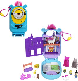 【新品】POLLY POCKET MINIONS COMPACT PLAYSET with Accessories and Dolls(PAPD)【F2024/07/30発売】(ミニオンズ/ポーリーポケット)