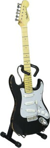 yVizAxe Heaven Eric Clapton Fender Strat Black Vintage Distressed Mini Guitar FS-003yF2025/6/1z i~j`AM^[ j
