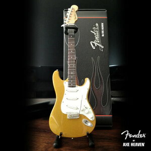 yVizAxe Heaven Fender Strat - Gold Finish Mini Electric Guitar Replica FS-020yF2025/6/1z