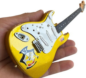 yVizAxe Heaven Dick Dale Fender Strat Beast Gold Sparkle Mini Electric Guitar FS-032yF2025/6/1z