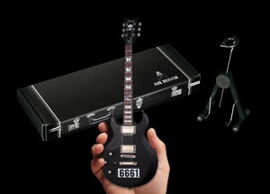yVizAxe Heaven Zacky Vengeance Avenged Sevenfold Satin Black 6661 Mini Guitar ZV-524yF2025/6/1z