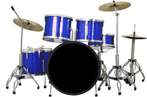 yVizAXE HEAVEN Classic 5-Piece Blue Sparkle Finish Mini Drum Set Replica BLUE-DRUM-1yF2025/8/1z(~j`Ah)