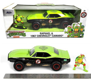 yViz1:24 67 CHEVY CAMARO with Teenage Mutant Ninja Turtles Raphael Figure (CLCB)yF2024/07/31z(^[gY)