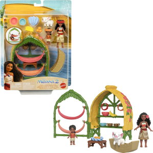 yVizDISNEY SERIES / Disney Moana 2 Moana & Simea Village Home PlaysetyF2025/4/8z(AiƓ`̊C h[)