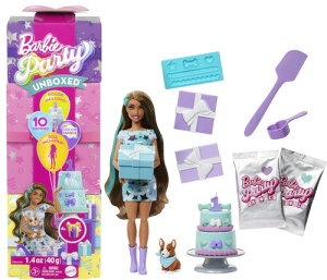 �y�V�i�zBarbie Party Unboxed Doll & Accessories, Pet Birthday Series, Party Stars Set�yF2025/6/30�����z(�o�[�r�[)