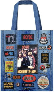 yVizROCKSAX AC/DC BATTLE BAG SOFT POLYESTER BAG (TOTE)yF2025/6/1z