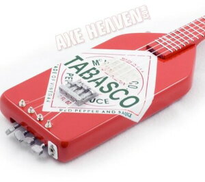 yVizAxe Heaven Michael Anthony Tabasco Sauce Mini Bass Guitar Replica Collectible MA-321 (~j`AM^[)