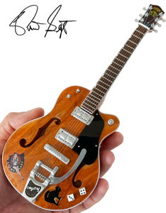 �y�V�i�zAxe Heaven Brian Setzer Gretsch Nashville Orange Dice Hollow Body Mini Guitar Replica Collectible BS-165