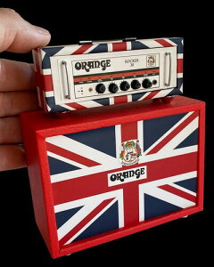 �y�V�i�zAxe Heaven Orange ROCKER 30 Miniature UK Union Jack Stack Guitar Amplifier Replica Collectible OA-AMP-1