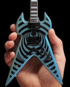 �y�V�i�zAxe Heaven Zakk Wylde Warhammer Pelham Blue Vertigo Mini Guitar Replica Collectible ZW-010