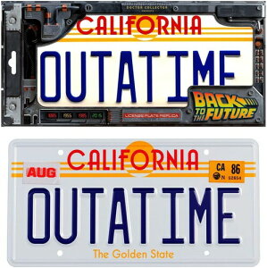 �y�V�i�zBACK TO THE FUTURE OUTATIME LICENSE PLATE(�o�b�N�g�D�U�t���[�`���[/�f�����A��/�i���o�[�v���[�g)�yF2025/12/1�����zReplica