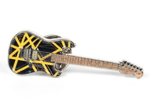 �s���o�b�W�y�V�i�zEVH - Eddie Van Halen - Black & Yellow Bumblebee Guitar Pin�yF2025/10/31�����z