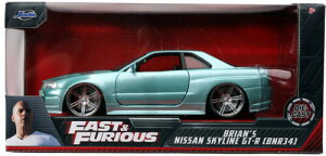 yViz1:24 Fast and the Furious - BRIAN'S NISSAN SKYLINE GT-R R34 (CLCB)yF2024/07/31z(ChXs[h ~jJ[ )
