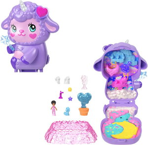 �y�V�i�zMattel - Polly Pocket Cozy Dreamland Lamb Compact (PAPD)�yF2025/6/30�����z(�|�[���[�|�P�b�g ���j�R�[���̎q�r)