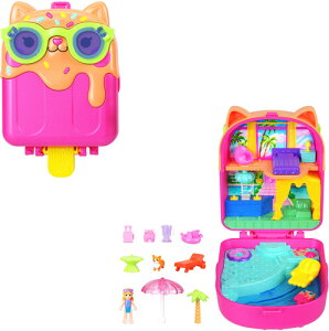 �y���[�z�y�V�i�zMattel - Polly Pocket: Pocket Kitty Popsicle Resort Compact (PAPD)�yF2025/6/30�����z(�|�[���[�|�P�b�g)�y���z