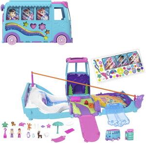 �y���[�z�y�V�i�zMattel - Polly Pocket Pet Mobile Adventure Playset (PAPD)�yF2025/8/30�����z(�|�[���[�|�P�b�g )�y���z