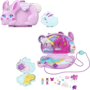 yVizMattel - Polly Pocket 2-in-1 Bunny Fun Wearable CompactyF2025/6/30z(|[[|Pbg)