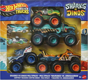 �y�V�i�zHOT WHEELS MONSTER TRUCKS / HW MONSTER TRUCKS SHARKS VS DINOS MULTIPACK (TCAR)�yF2025/8/30�����z