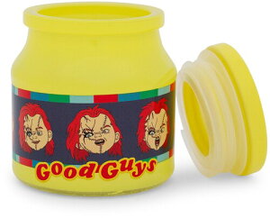 �y�V�i�zCHILD'S PLAY CHUCKY GLASS STORAGE JAR WITH LID�yF2025/11/30�����z(�`���C���h�E�v���C/�`���b�L�[/�K���X���̕ۑ��e��)
