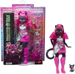 �y�V�i�zMattel Collectible - Monster High Catty Noir Doll with Pet Cat Amulette (�����X�^�[�n�C/�L���e�B�E�m���[��)�yF2025/12/30�����z