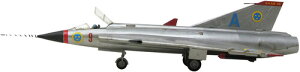 ���f���L�b�g�y�V�i�zJ-35 Draken Supersonic Fighter Jet with Firing Missiles 1/48 Scale Model Kit�yF2026/4/15�����z