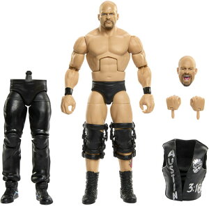 �y�V�i�zWWE Elite Collection 6 Summerslam Stone Cold Steve Austin Action Figure with Jesse Ventura Build-A-Figure Part (�X�g�[���E�R�[���h�E�X�e�B�[�u�E�I�[�X�`��)�yF2026/4/30�����z