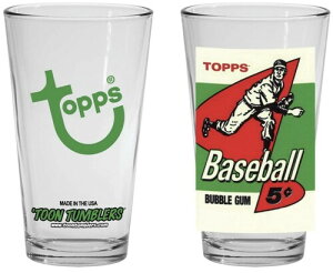 �p�C���g�O���X�y�V�i�zToon Tumblers 1958 Topps Baseball Trading Card Pack Art Pint Glass�yF2026/5/30�����z