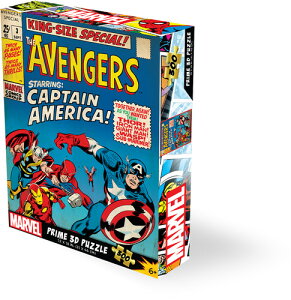 �W�O�\�[�p�Y���y�V�i�zMarvel Comics The Avengers #3 300pc 18x12 in 3D Lenticular Puzzle�yF2026/4/28�����z